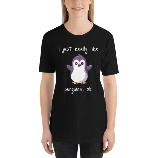 penguin t shirt black