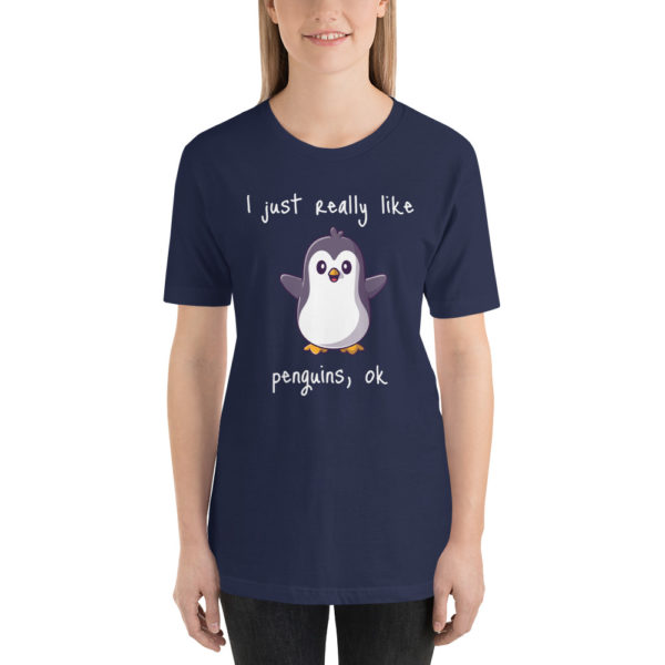 penguin t shirt blue
