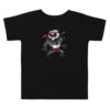 panda t shirt kids black