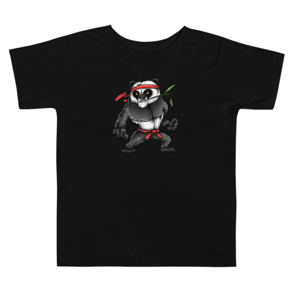 panda t shirt kids black