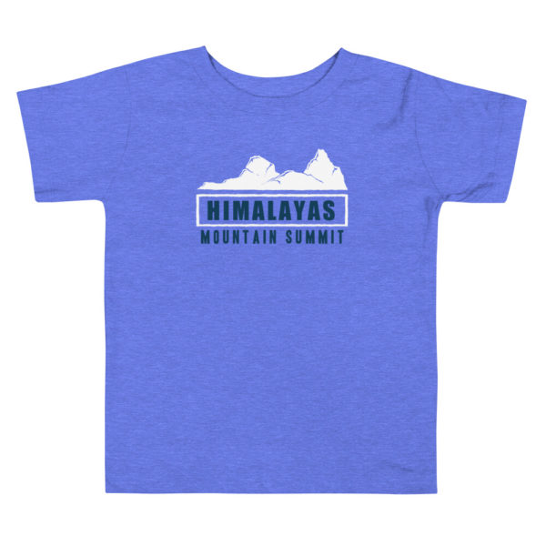 Himalayas mountain t shirt blue