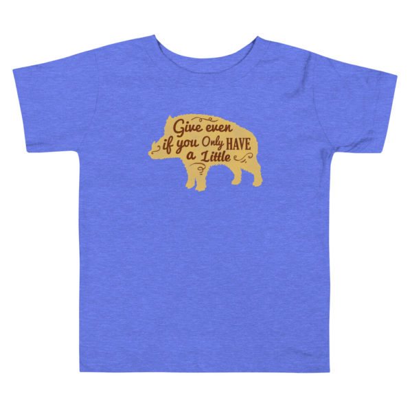 bison t shirt kids blue