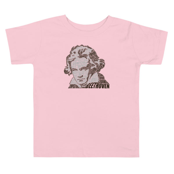 beethoven t shirt kids pink