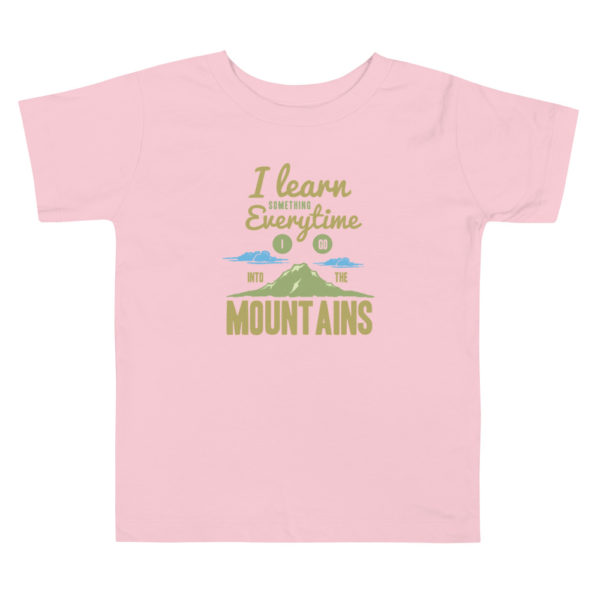 mountain t shirt kids pink