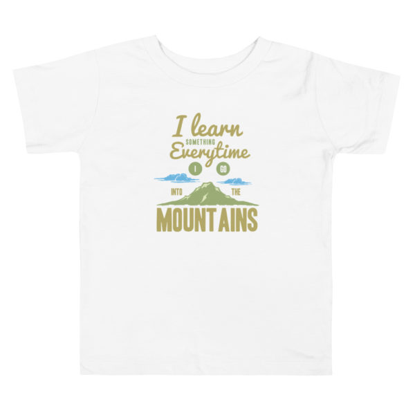 mountain t shirt kids white
