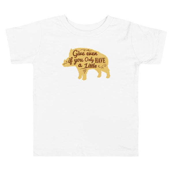 bison t shirt kids white