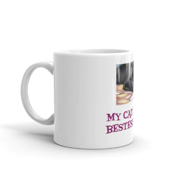 Personalised Cat Mug UK left