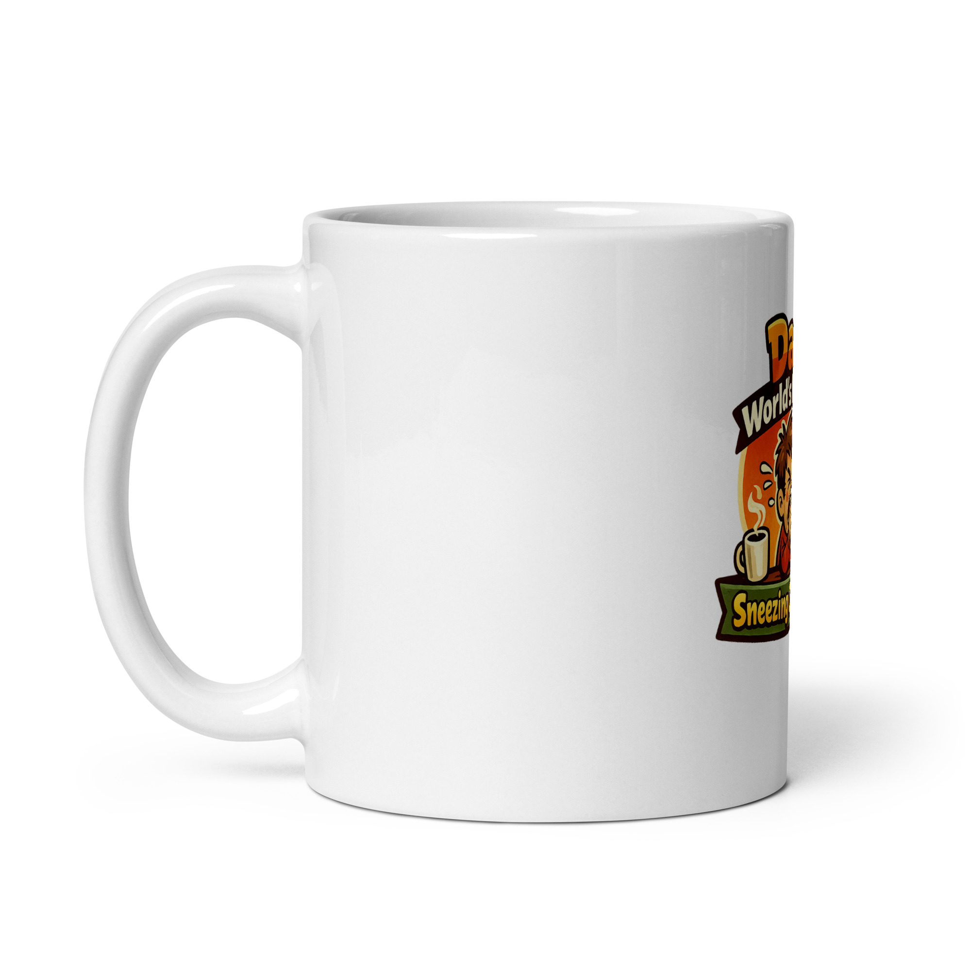 Dad Worlds Loudest Sneezing Champion Mug