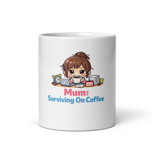 Mum Surviving On Coffee Mug