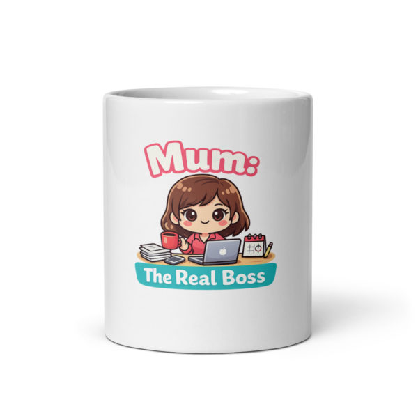 Mum The Real Boss Mug