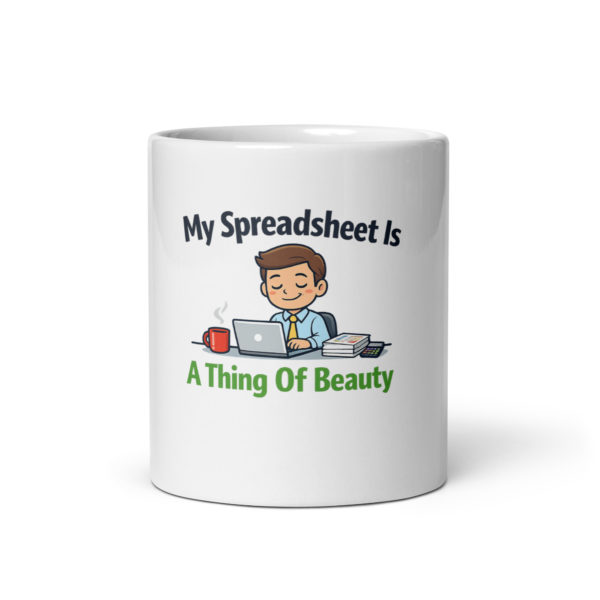I Love Spreadsheets Mug (Male)