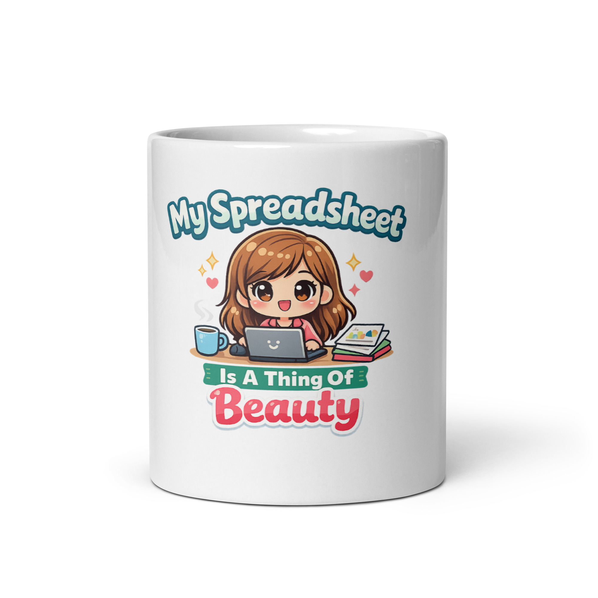 I Love Spreadsheets Mug (Female)