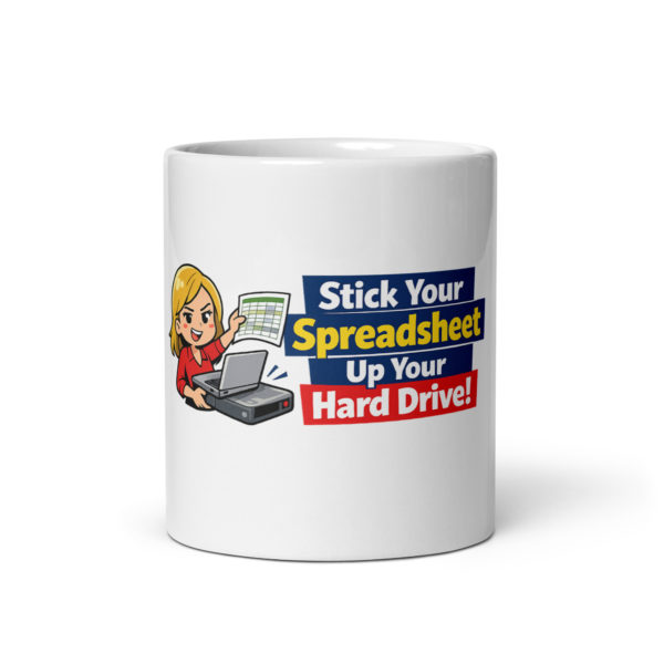 Funny Spreadsheet Mug (Female)