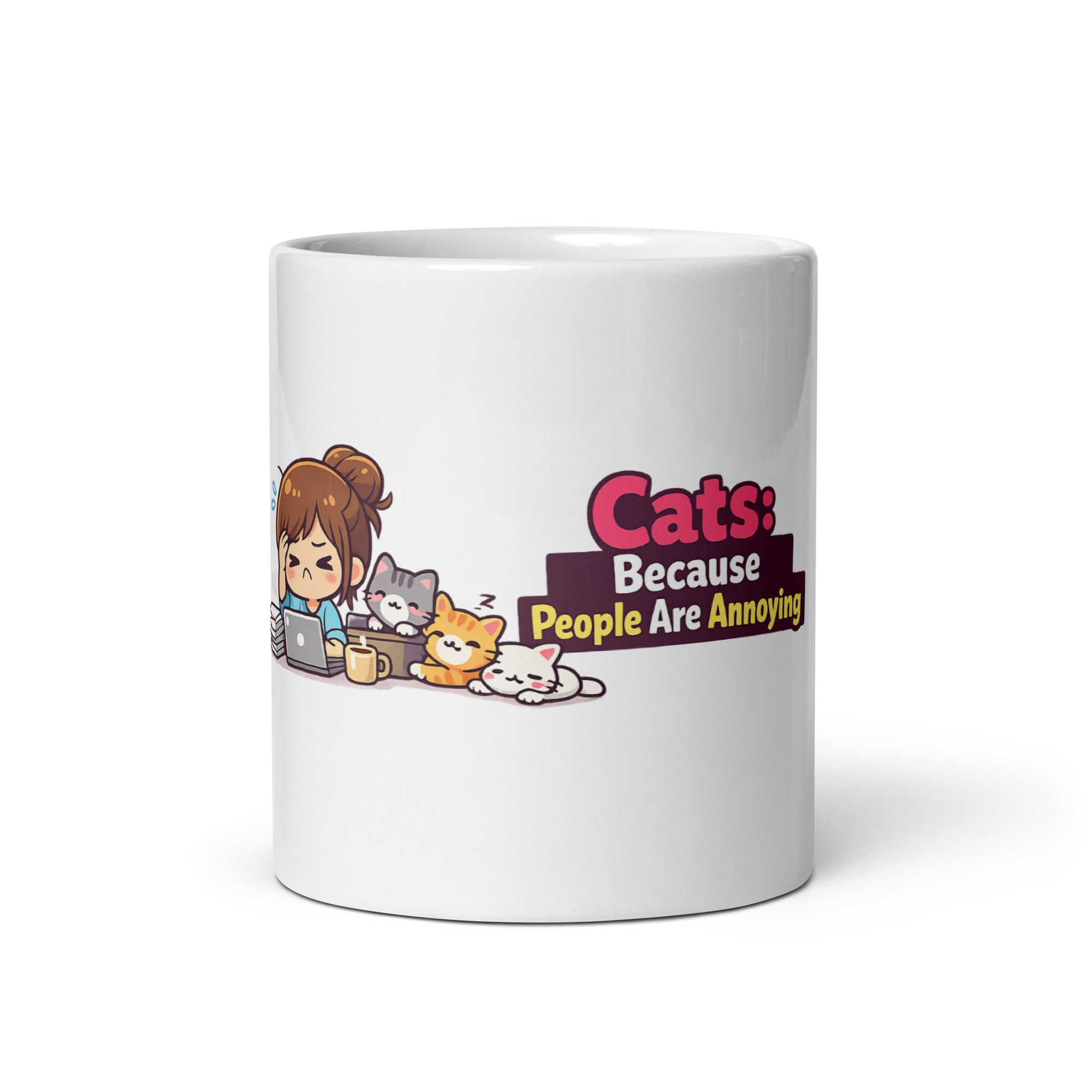 Cats Because People Are Annoying Mug