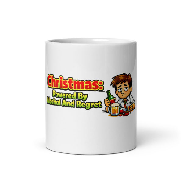 Christmas Powered By Alcohol And Regret Mug