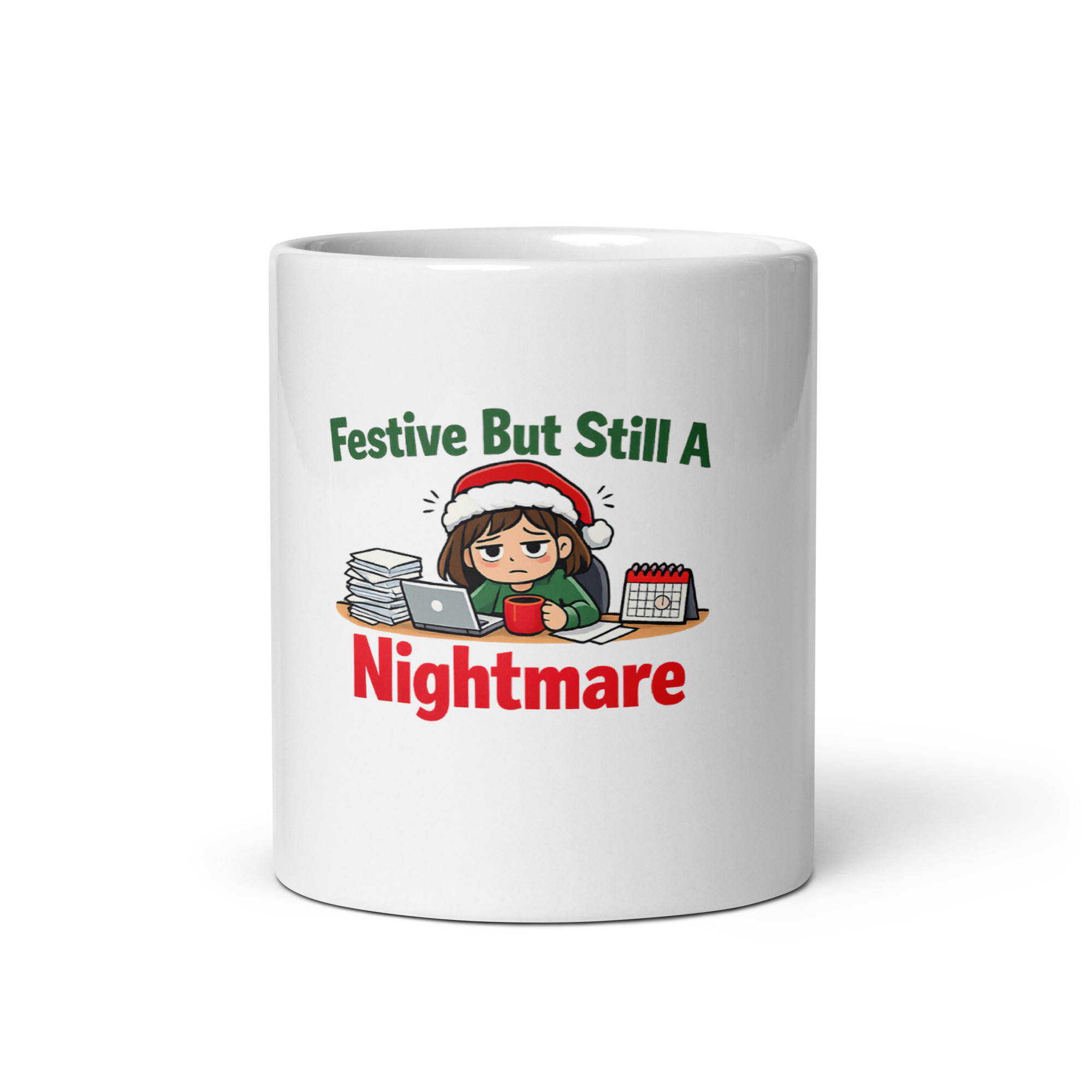 Crazy Christmas Lady Mug