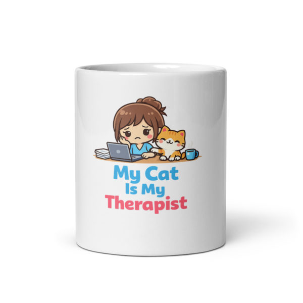 My Cat Is My Therapist Mug