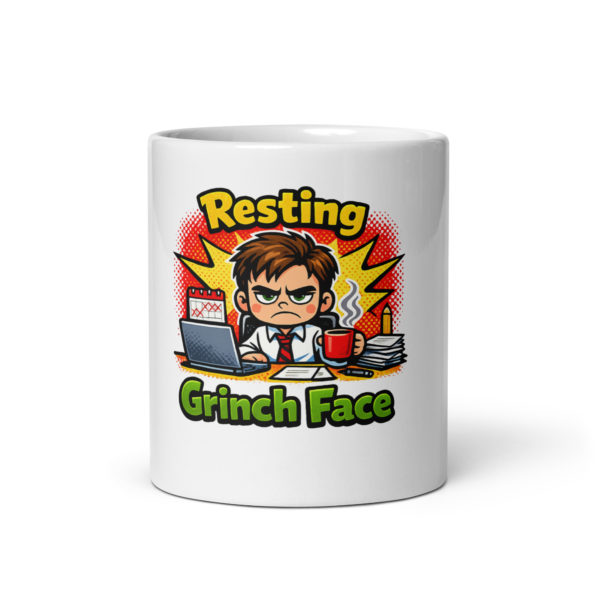 Resting Grinch Face Mug