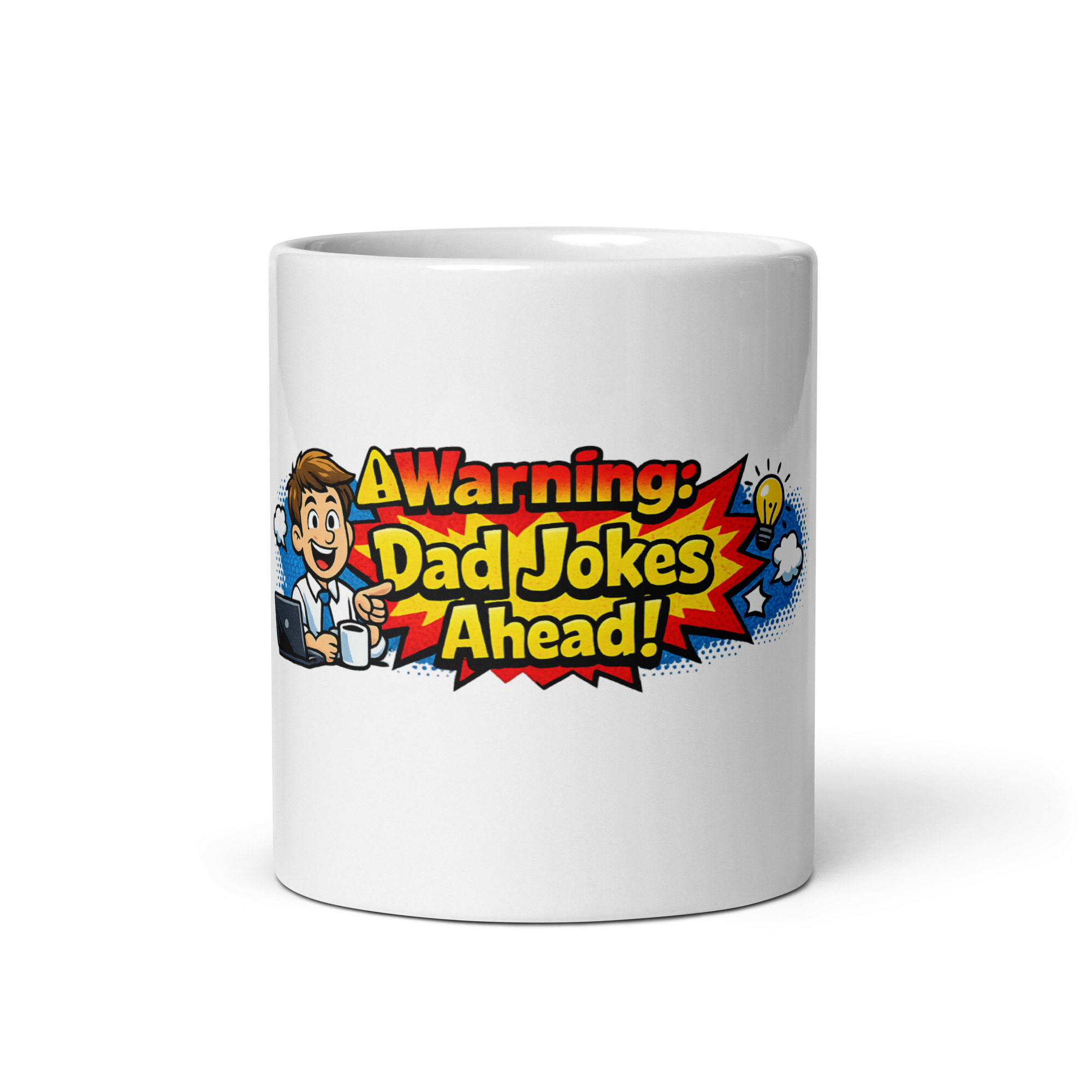 Warning Dad Jokes Ahead Mug