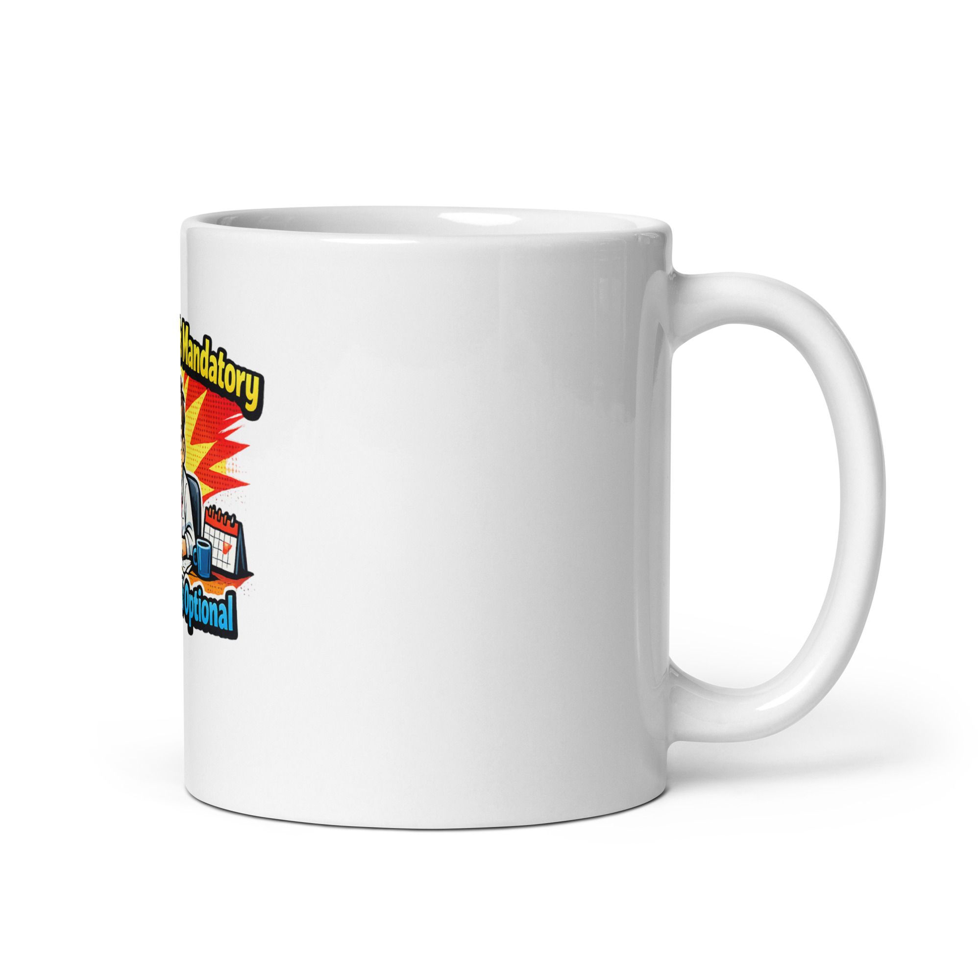 Growing Old Is Mandatory Growing Up Is Optional Mug - Image 3