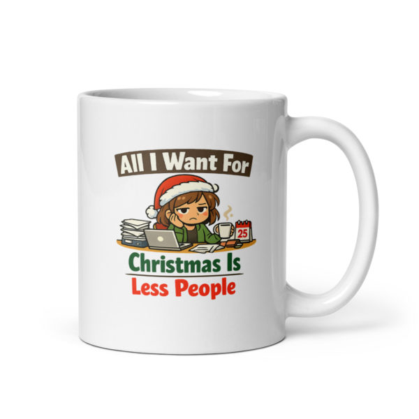 All I Want For Christmas Is Less People Mug