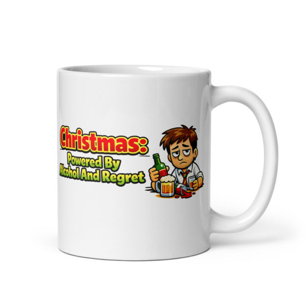 Christmas Powered By Alcohol And Regret Mug