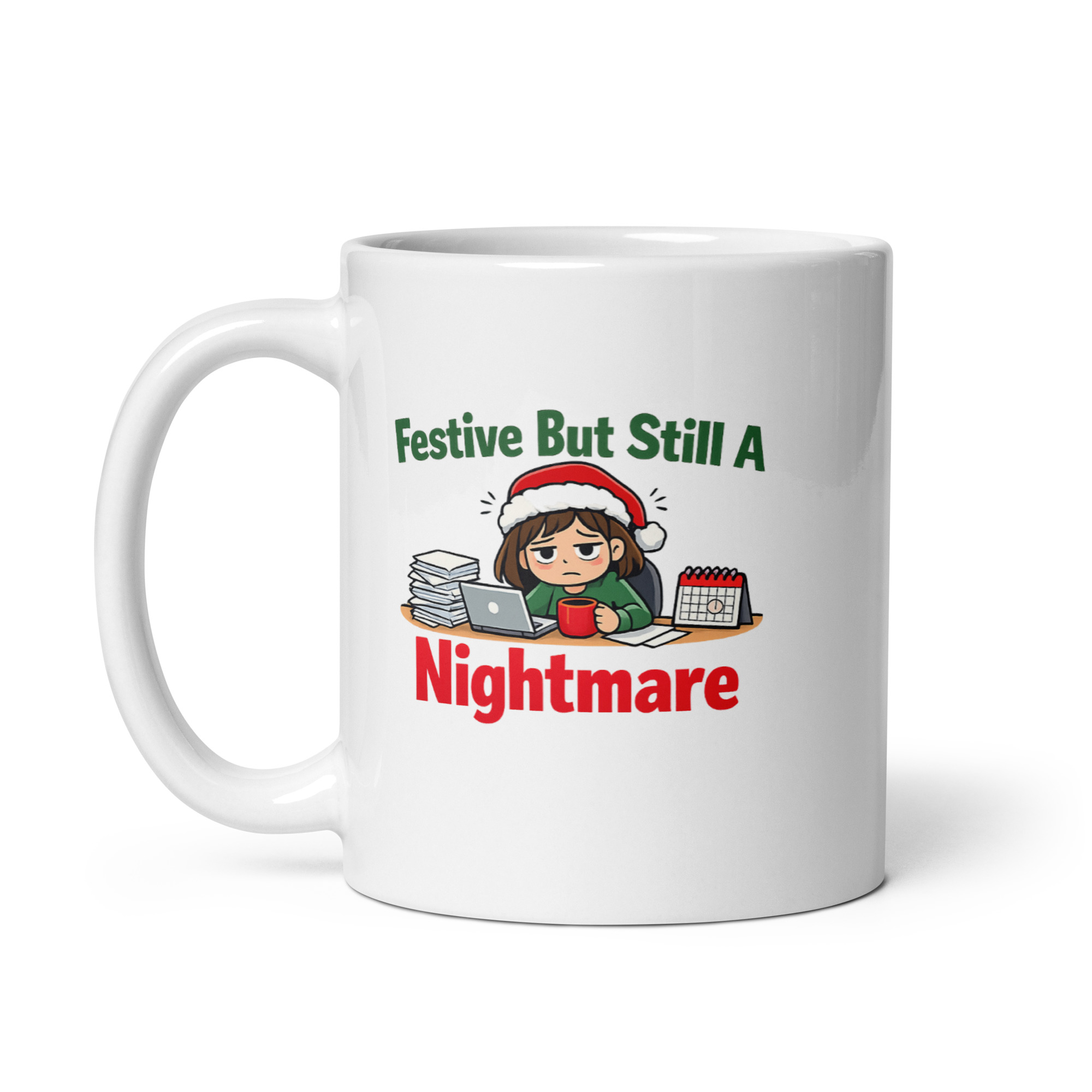 Crazy Christmas Lady Mug