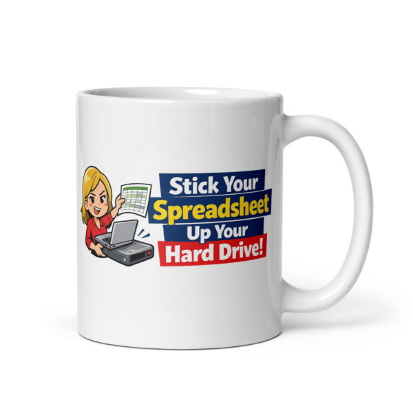 Funny Spreadsheet Mug (Female)