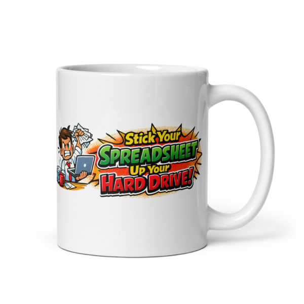 Funny Spreadsheet Mug (Male)