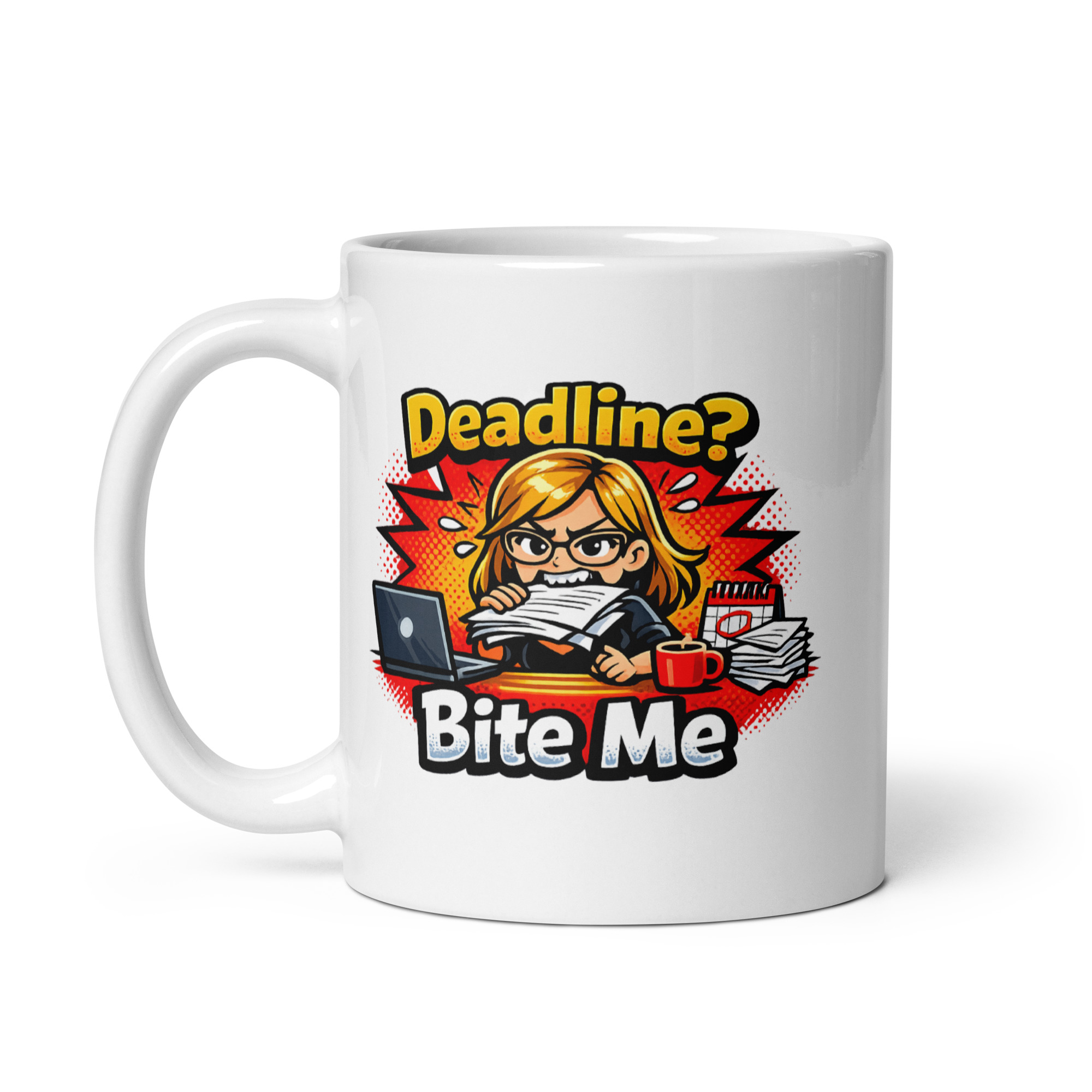 Funny Work Busy Mug (Female)