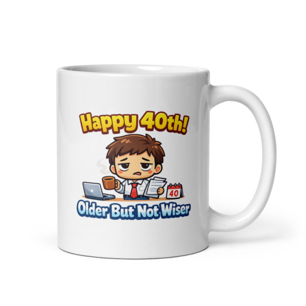 Happy 40th Older But Not Wiser Mug