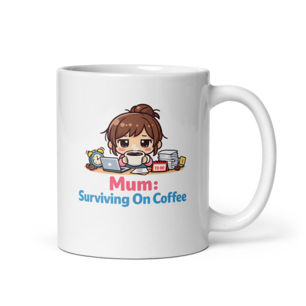 Mum Surviving On Coffee Mug