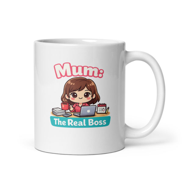 Mum The Real Boss Mug