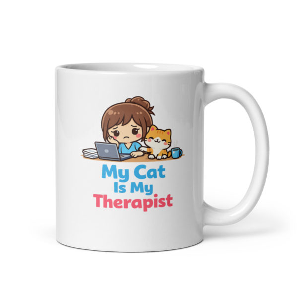 My Cat Is My Therapist Mug