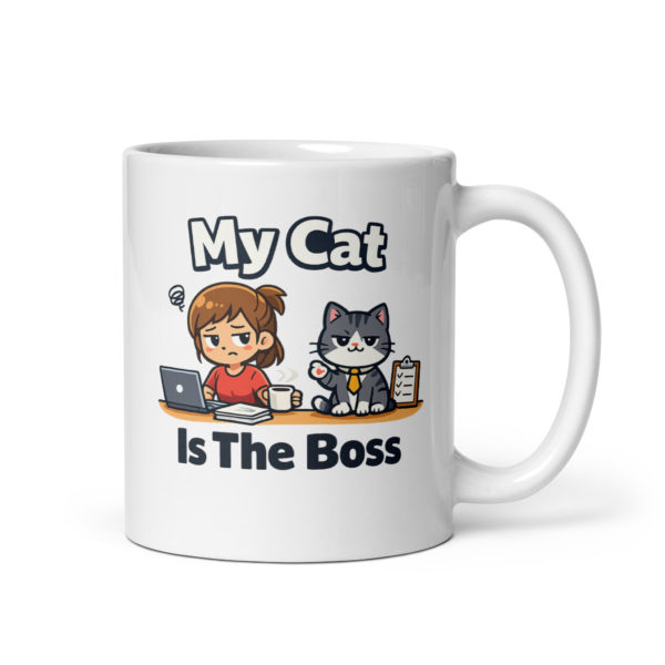 My Cat Is The Boss Mug