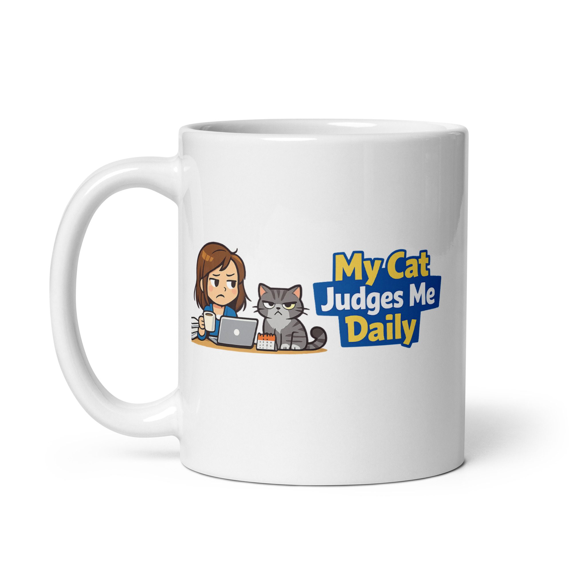 My Cat Judges Me Daily Mug