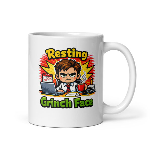 Resting Grinch Face Mug