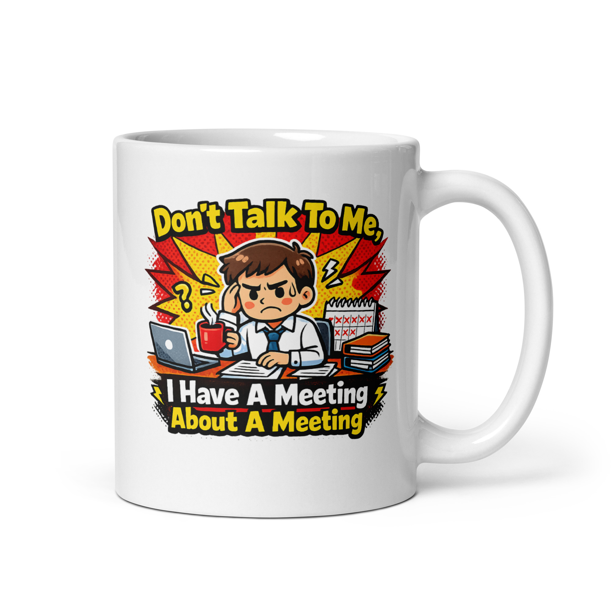 Teams Meeting Funny Mug (Male)