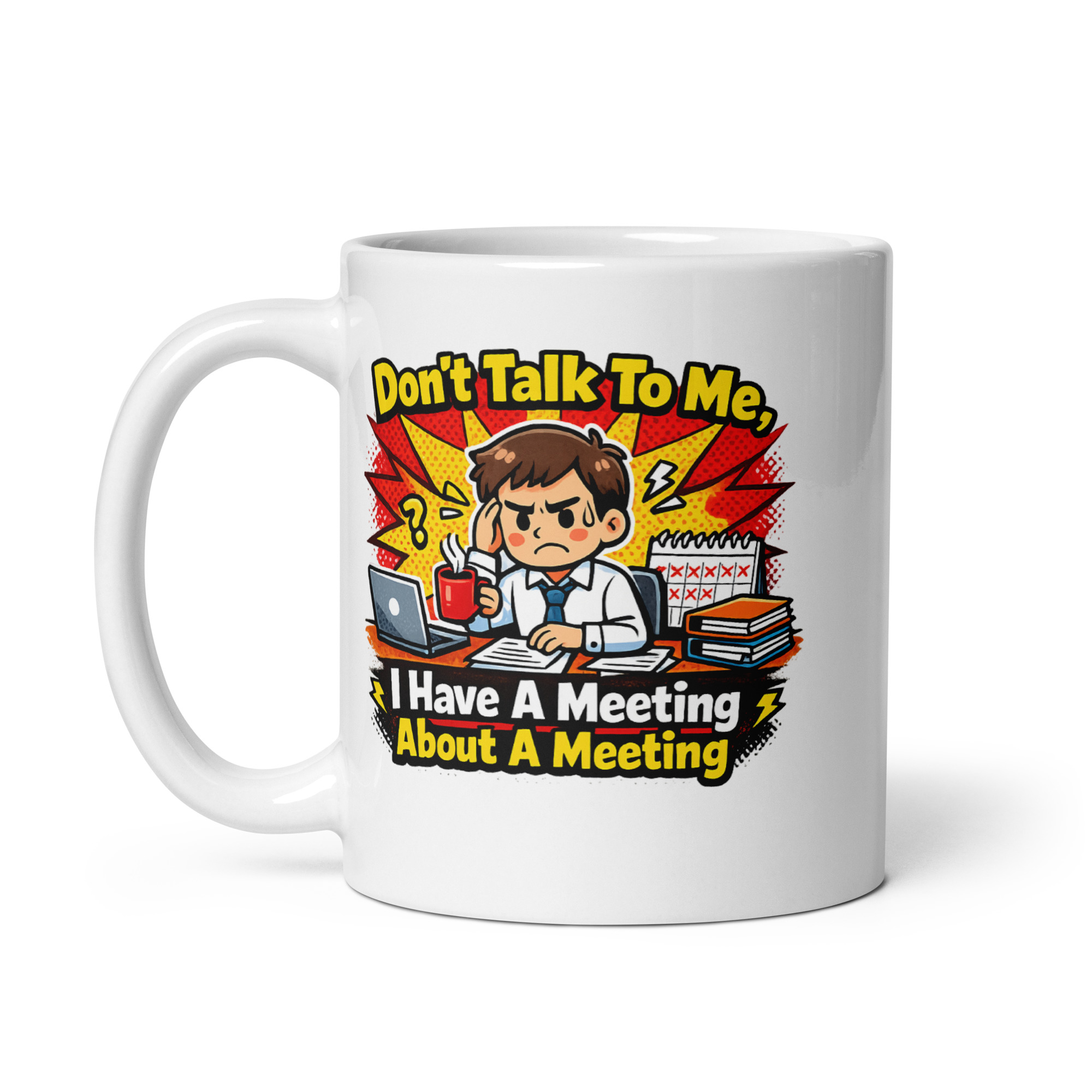 Teams Meeting Funny Mug (Male)
