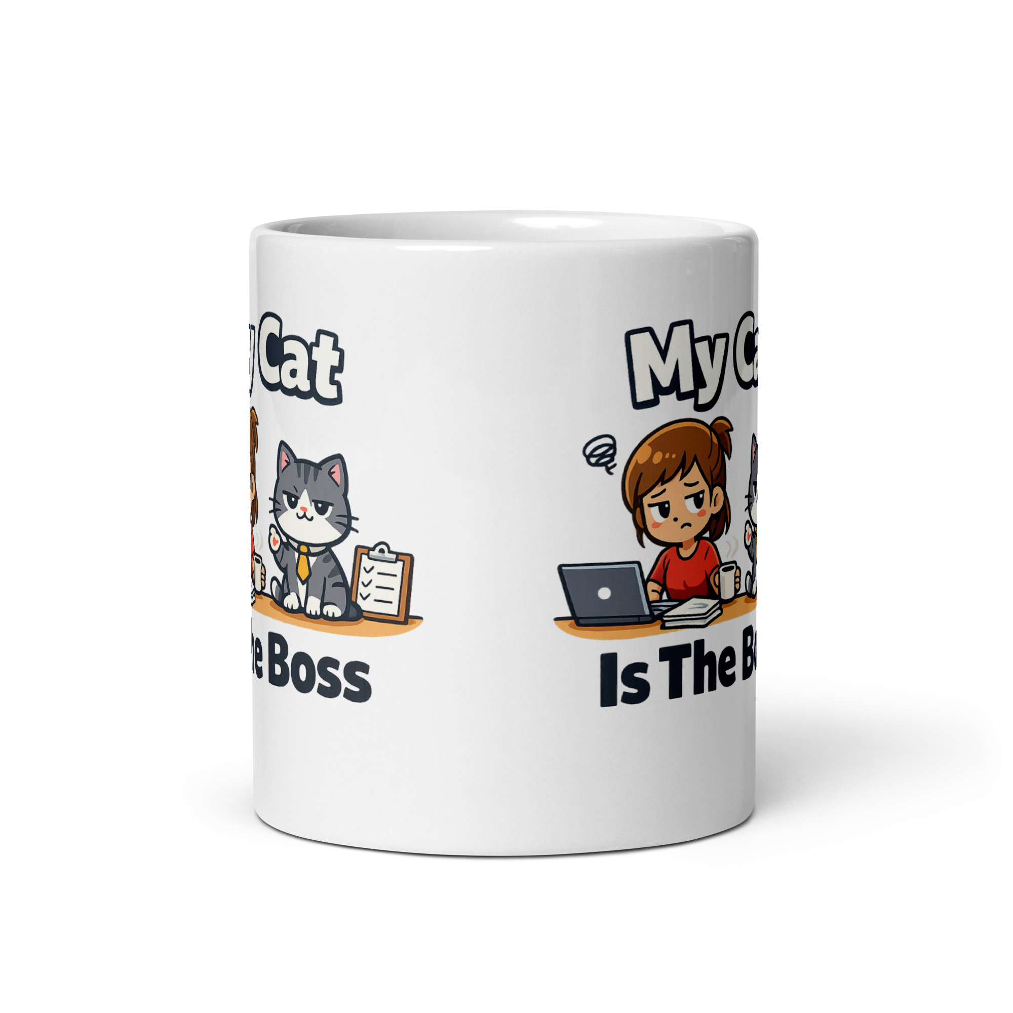 My Cat Is The Boss Mug - Image 6