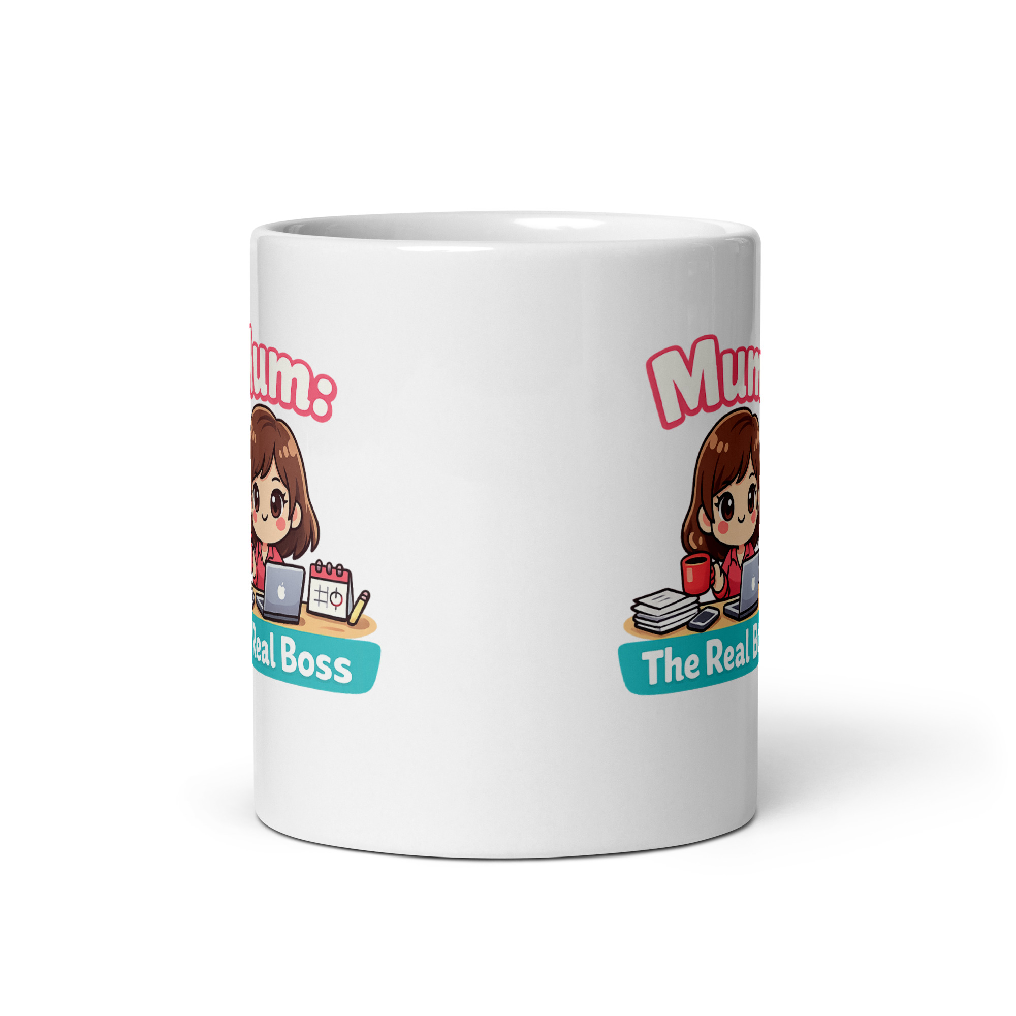 Mum The Real Boss Mug - Image 6
