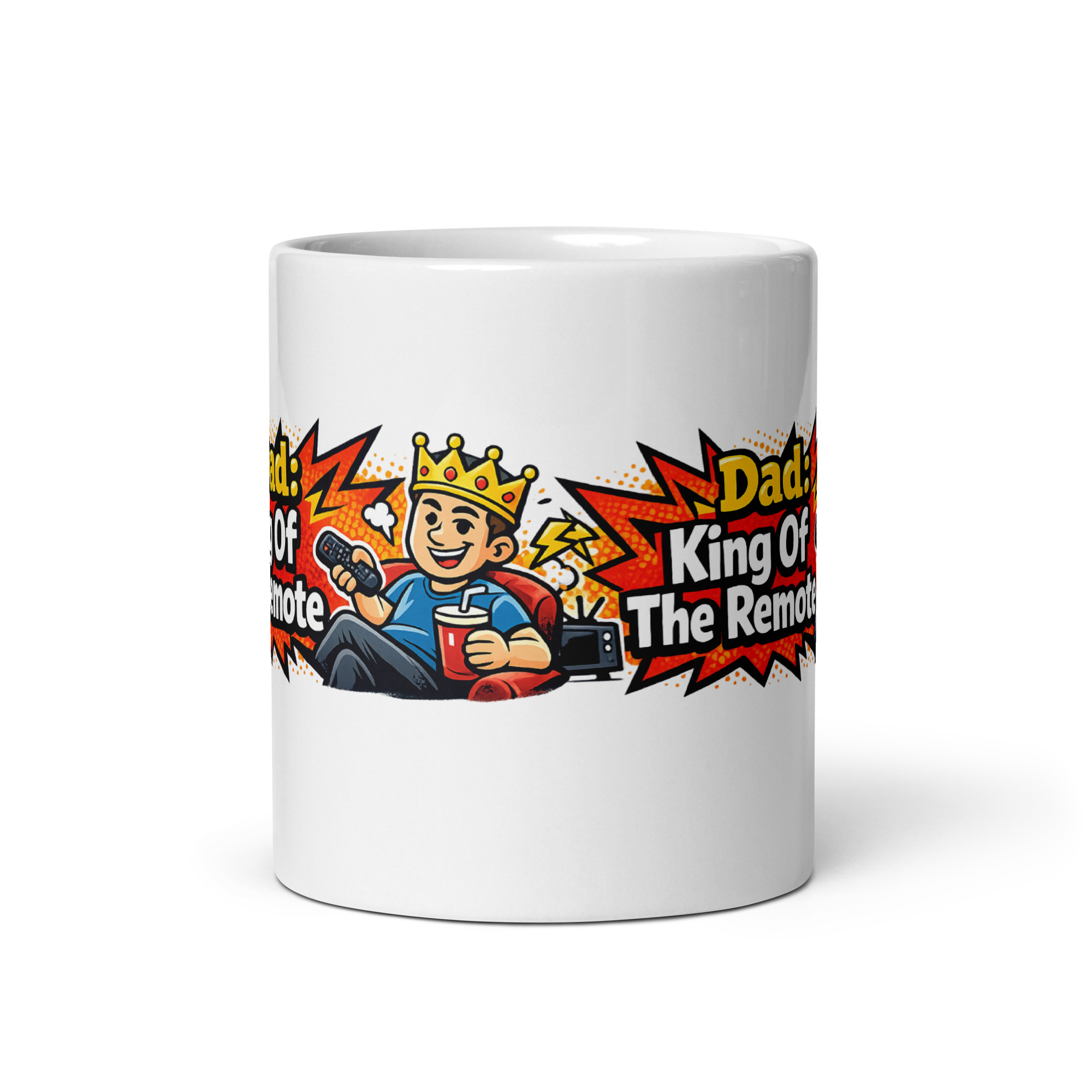 Dad King Of The Remote Mug - Image 6