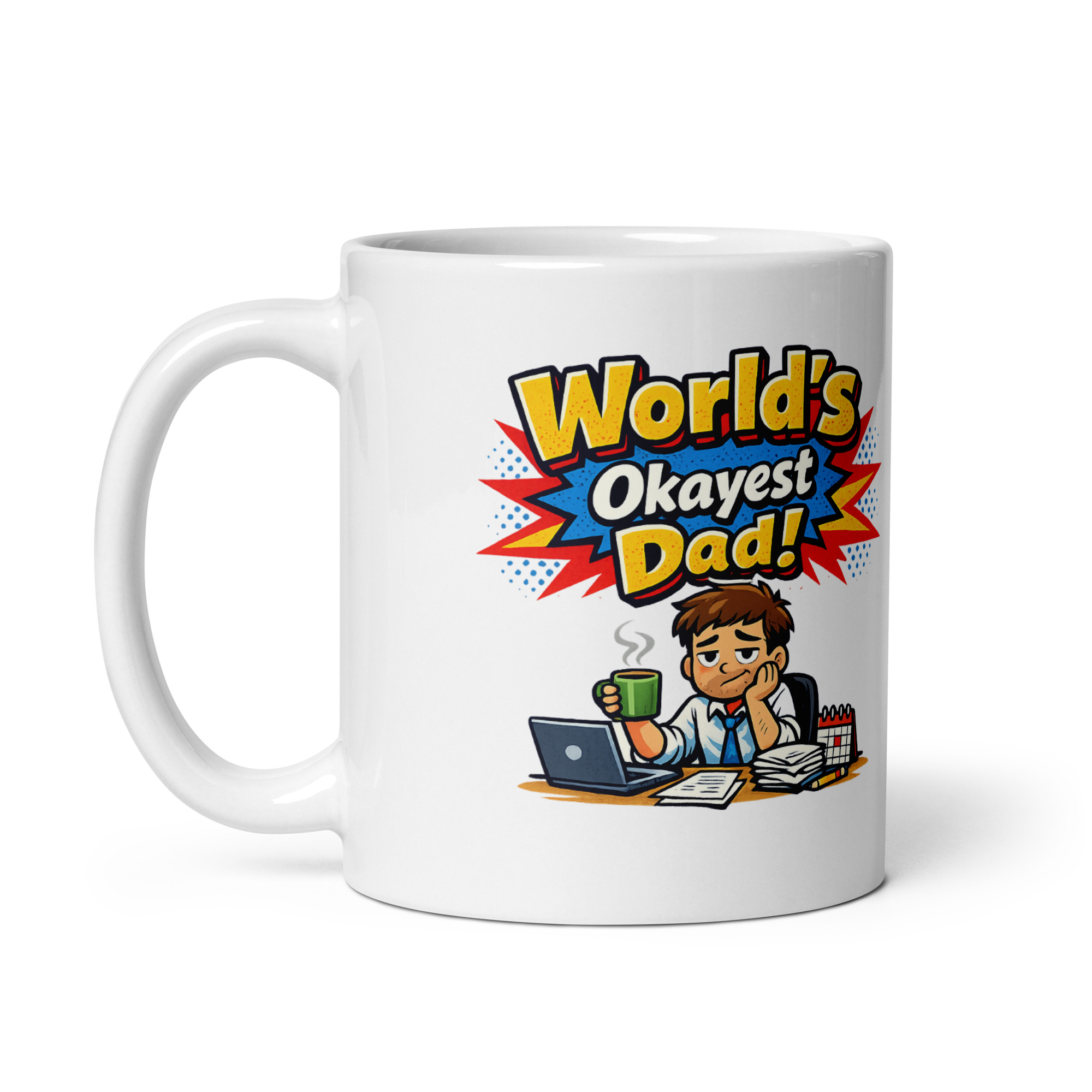 Worlds Okayest Dad Mug - Image 5