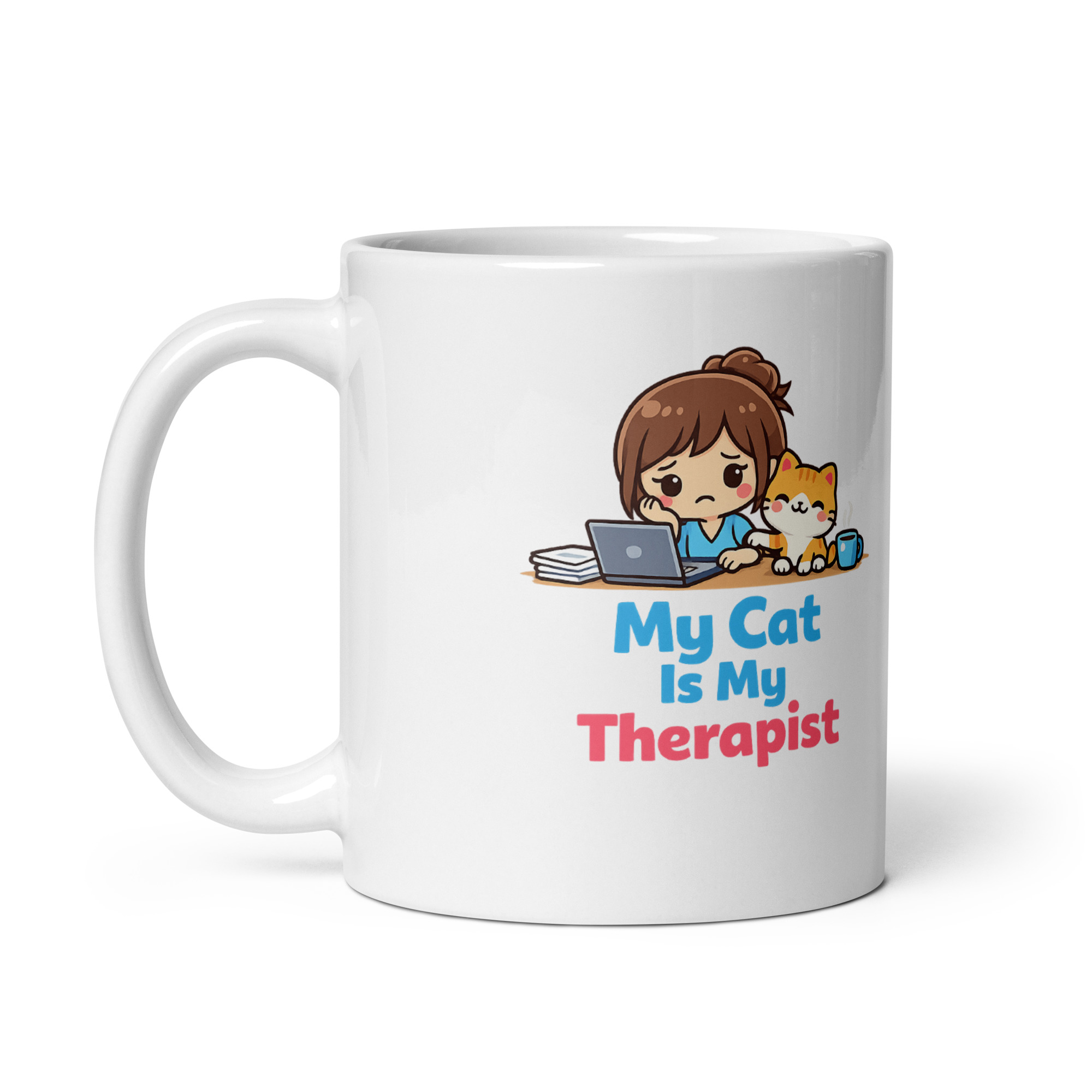 My Cat Is My Therapist Mug - Image 5