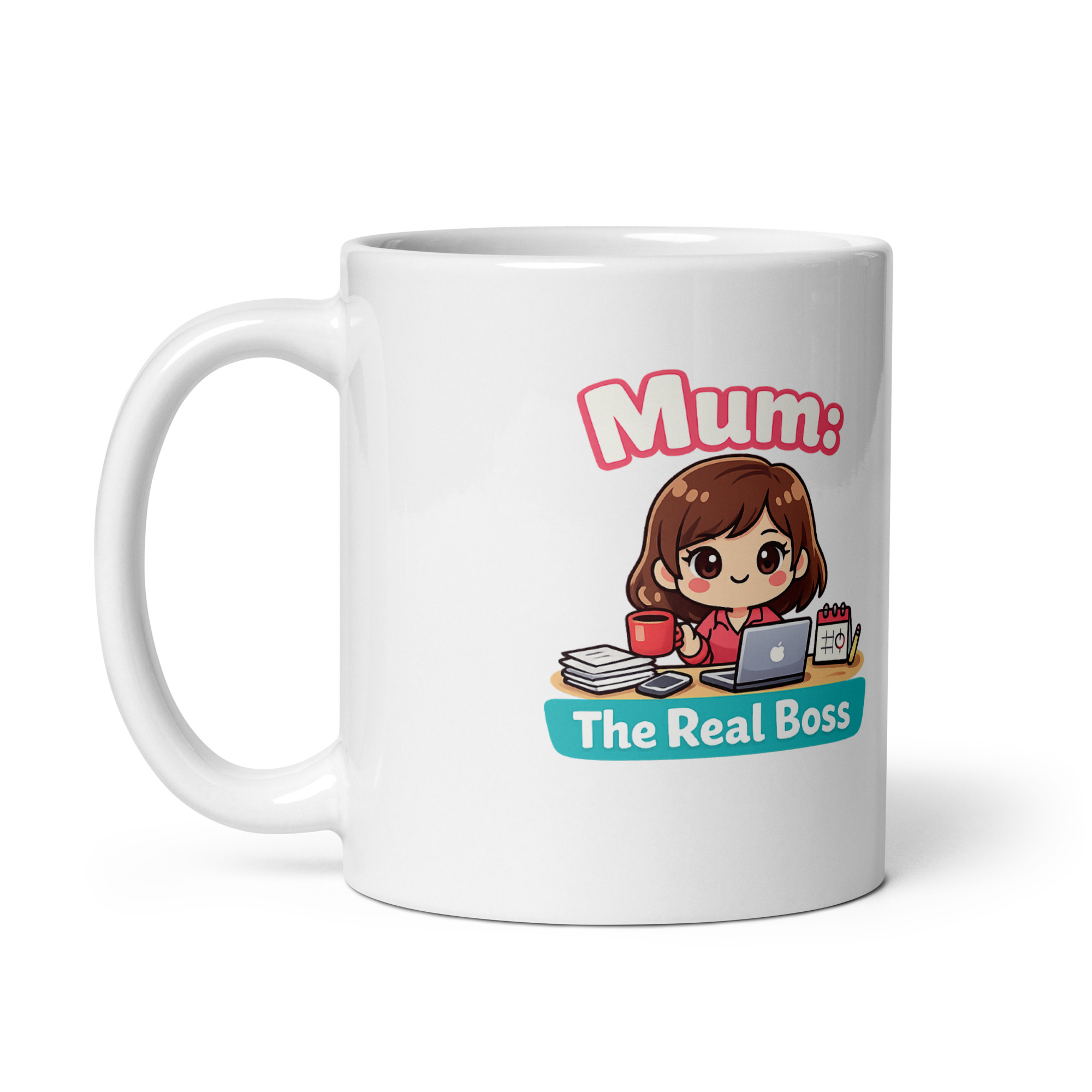 Mum The Real Boss Mug - Image 5