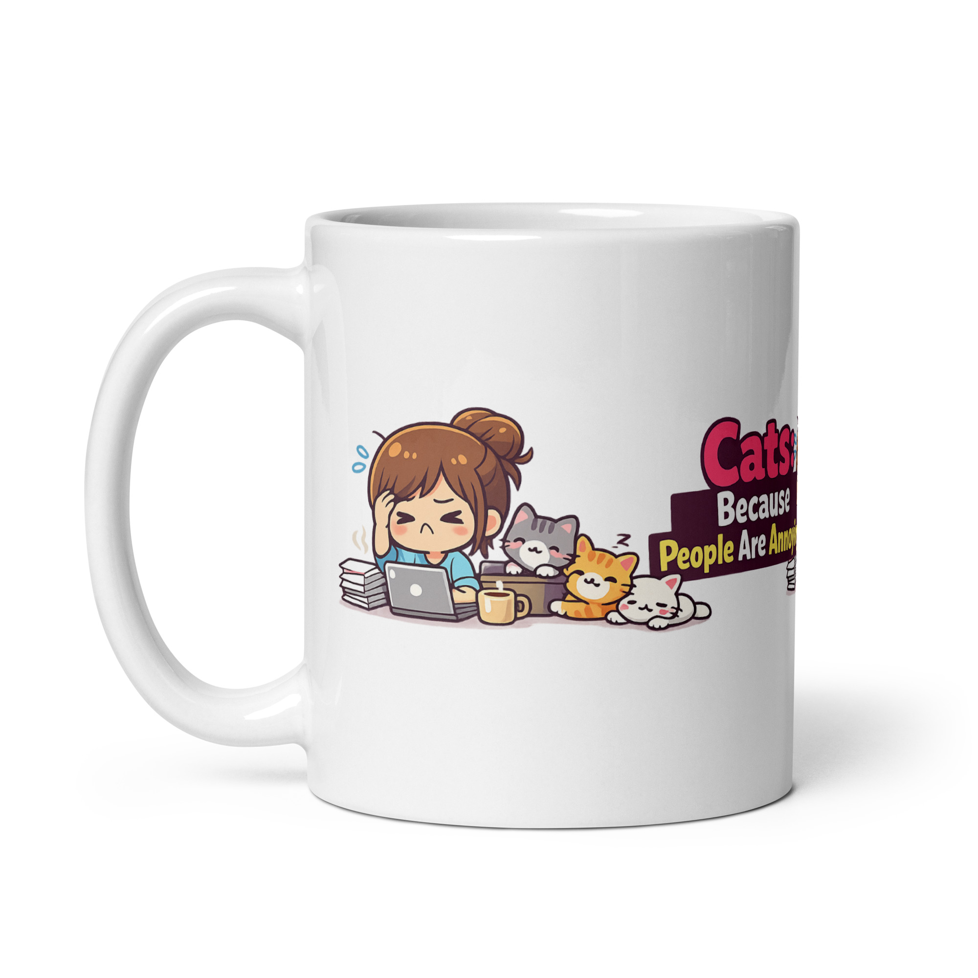 Cats Because People Are Annoying Mug - Image 5