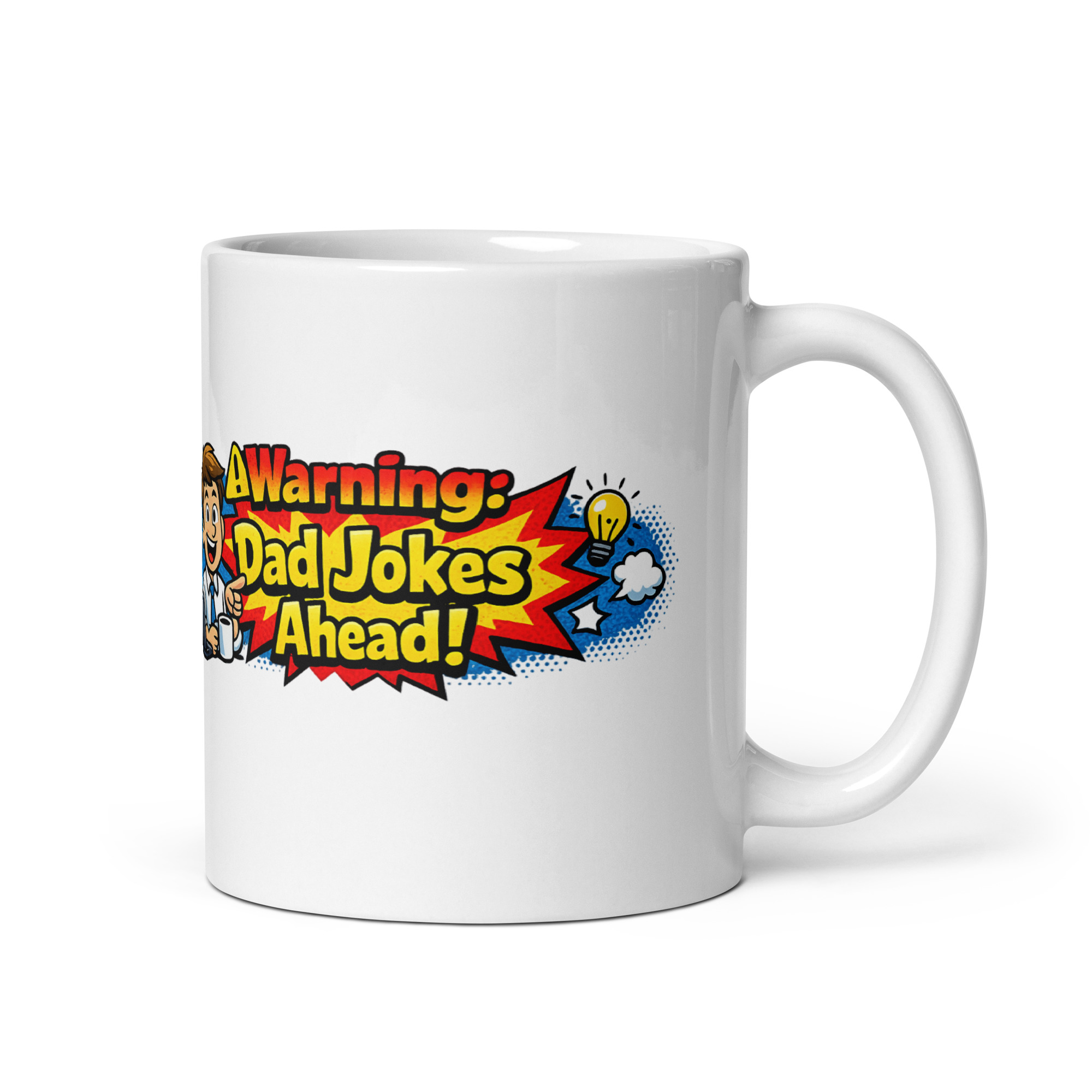 Warning Dad Jokes Ahead Mug - Image 4