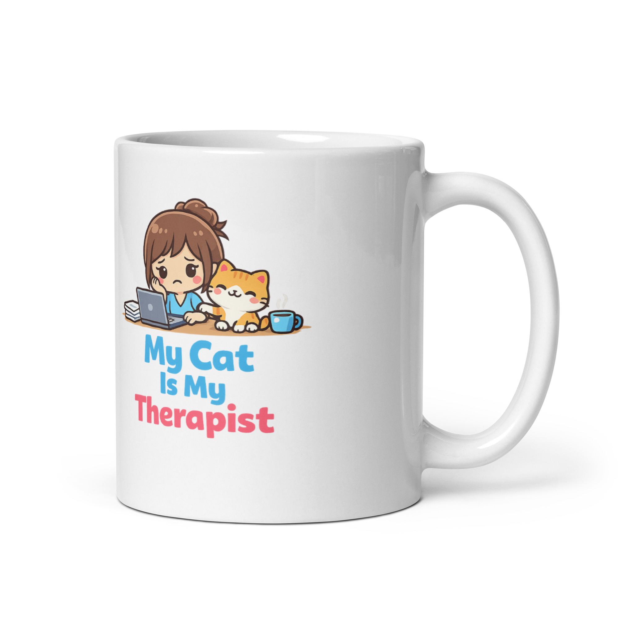 My Cat Is My Therapist Mug - Image 4