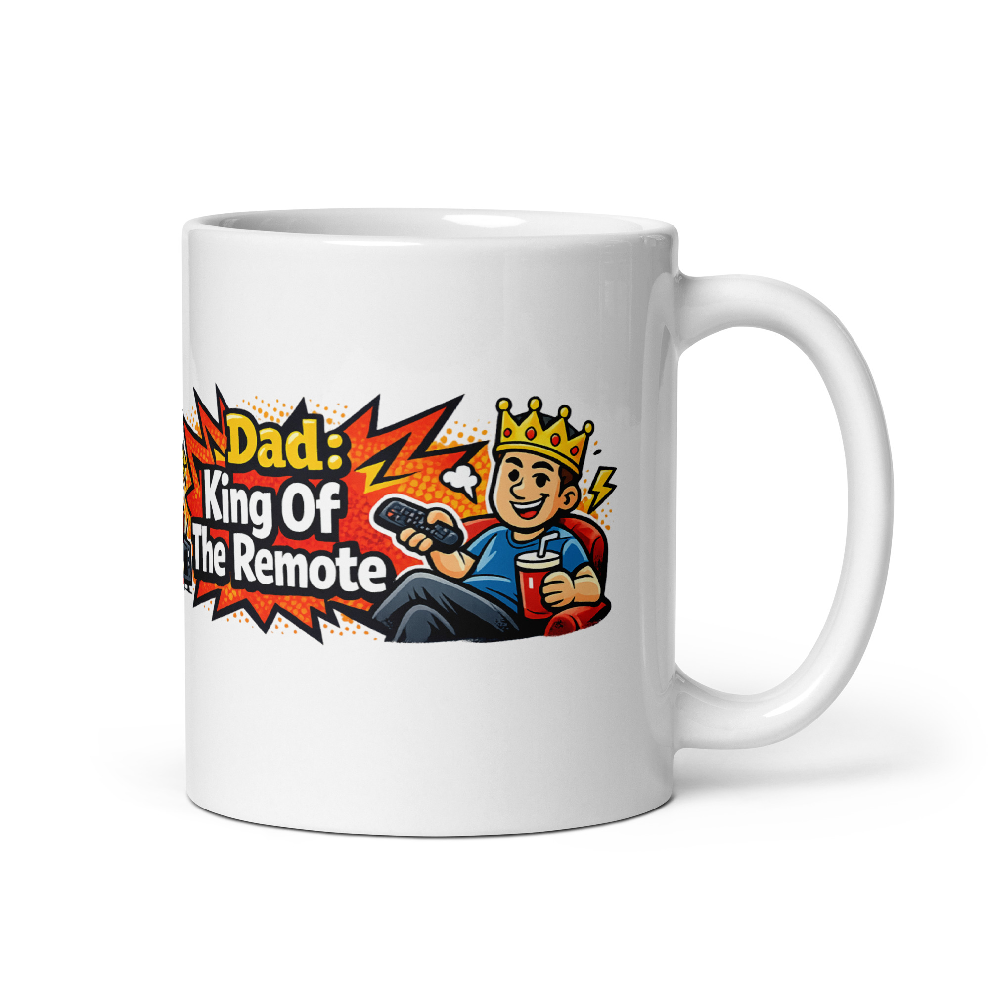 Dad King Of The Remote Mug - Image 4