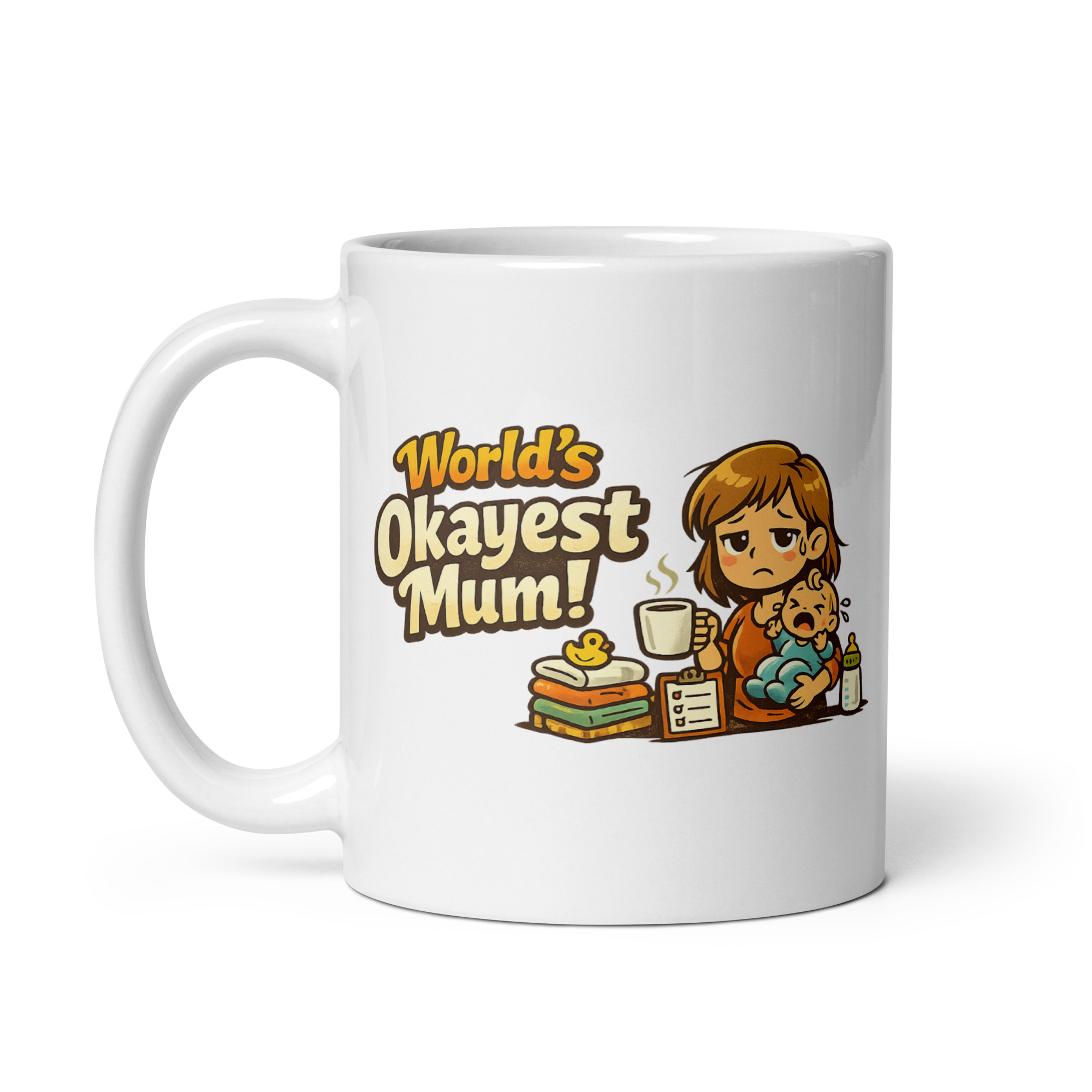 Worlds Okayest Mum Mug